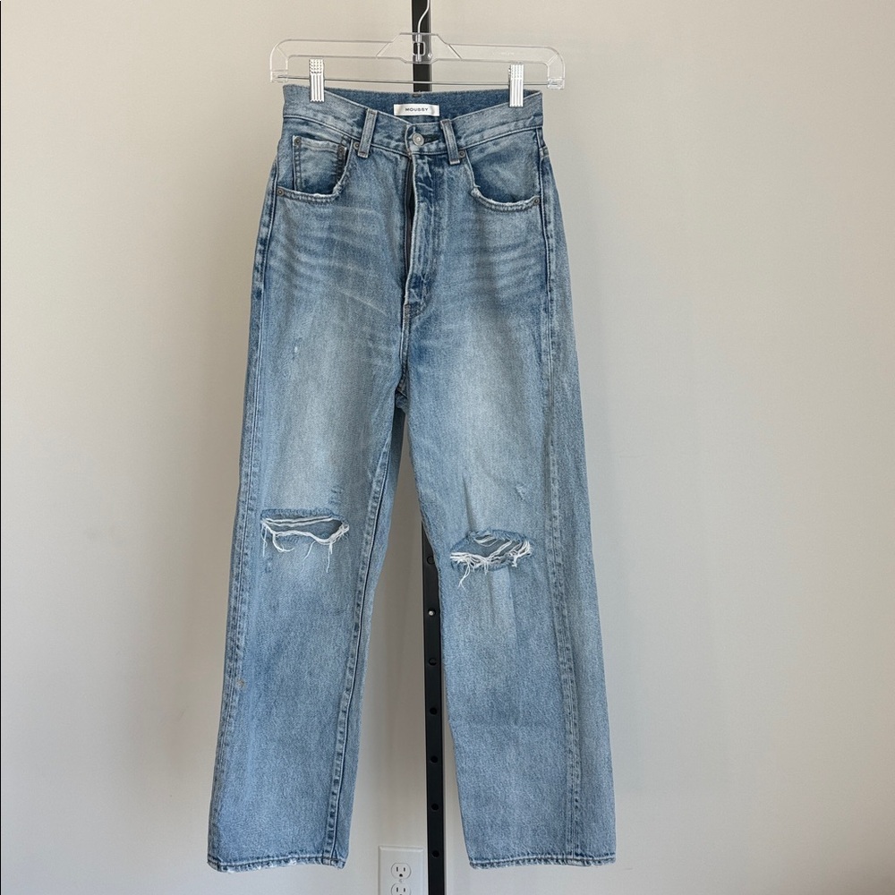 Moussy vintage straight leg high rise 25